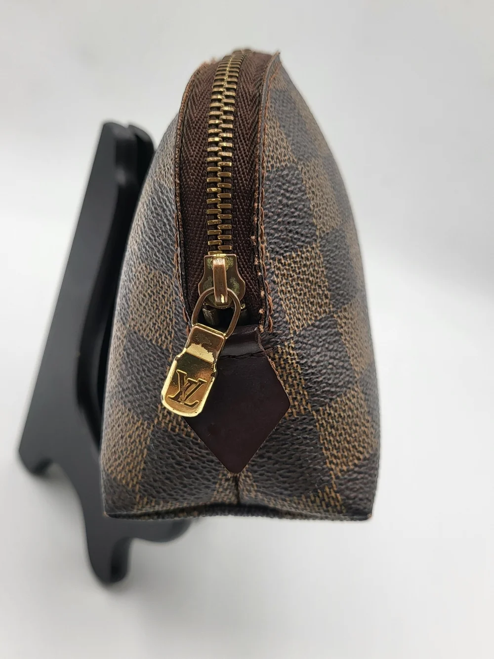 Louis Vuitton Damier Ebene Canvas Cosmetic Small Pouch..Authentic...